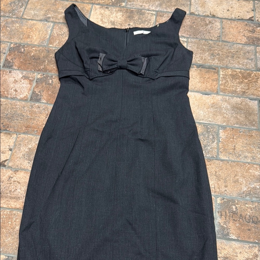 Rebecca Taylor Black Bow Detail Maxi Dress